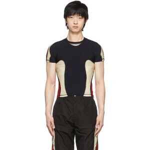 Kusikohc Polyester T-Shirt Size XS Mens Black Tee SSENSE Exclusive $265